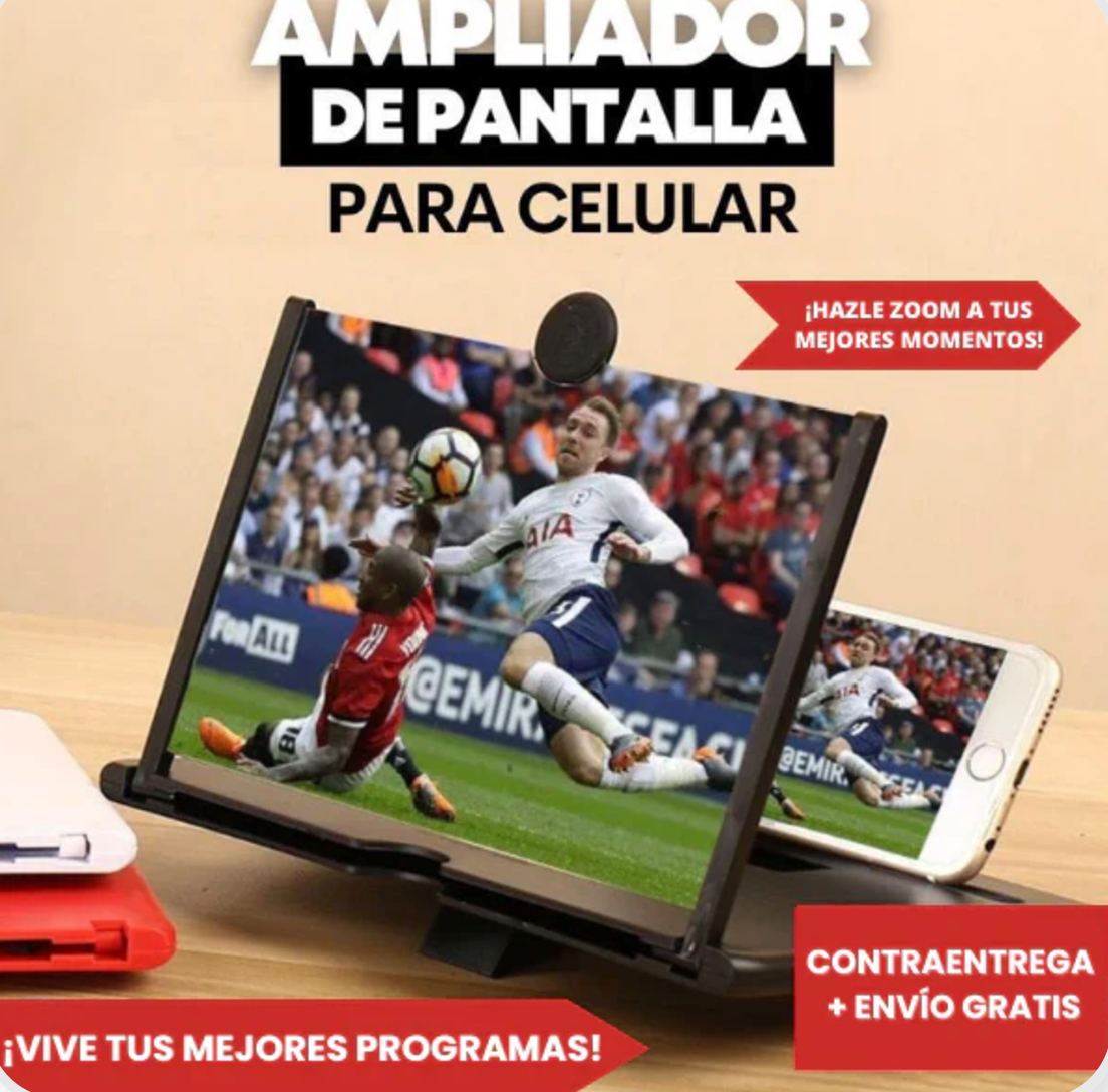 AMPLIFICADOR DE PANTALLA 3D (COMPATIBLE CON TODO TIPO DE CELULAR) OFERTA 2X1 + ENVIO GRATIS