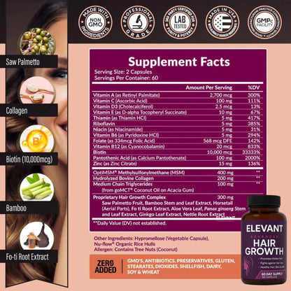 ELEVANT Vitaminas Capilares Premium + ENVIO GRATIS