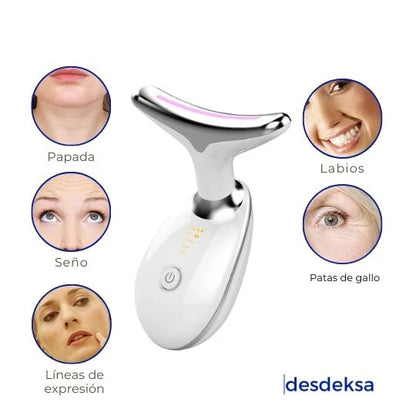 Masajeador Facial Con Luz Led + Envio Gratis